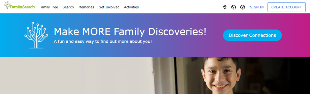 family search login in page