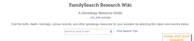 search ancestors using familysearch wiki