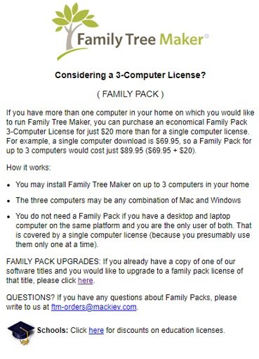 family pack license