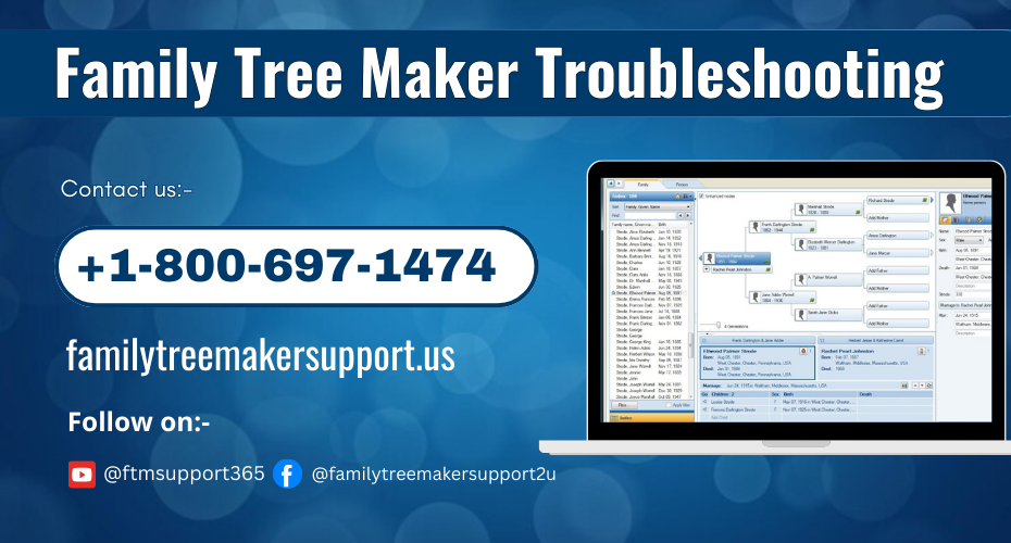 Family Tree Maker Troubleshooting