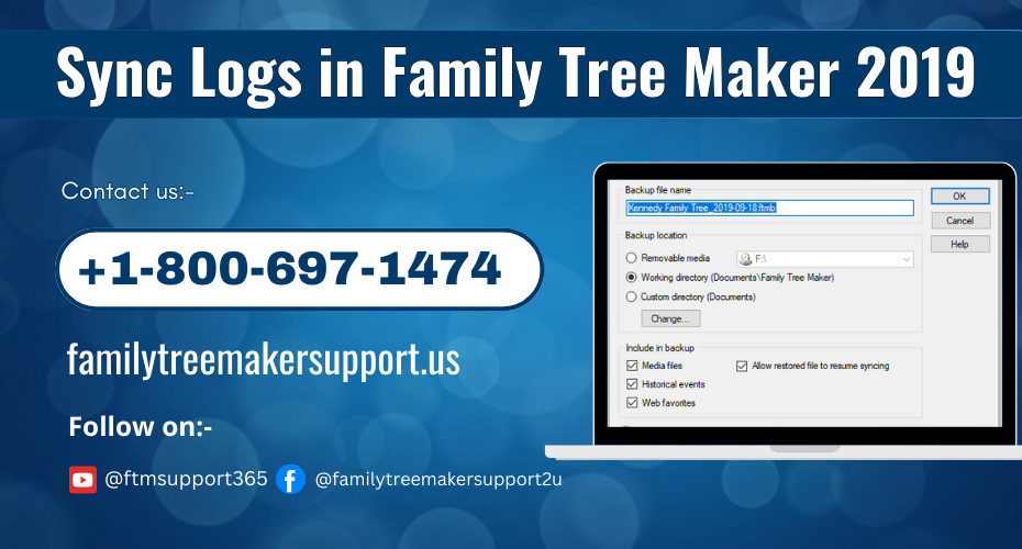 Sync Logs in Family Tree Maker 2019